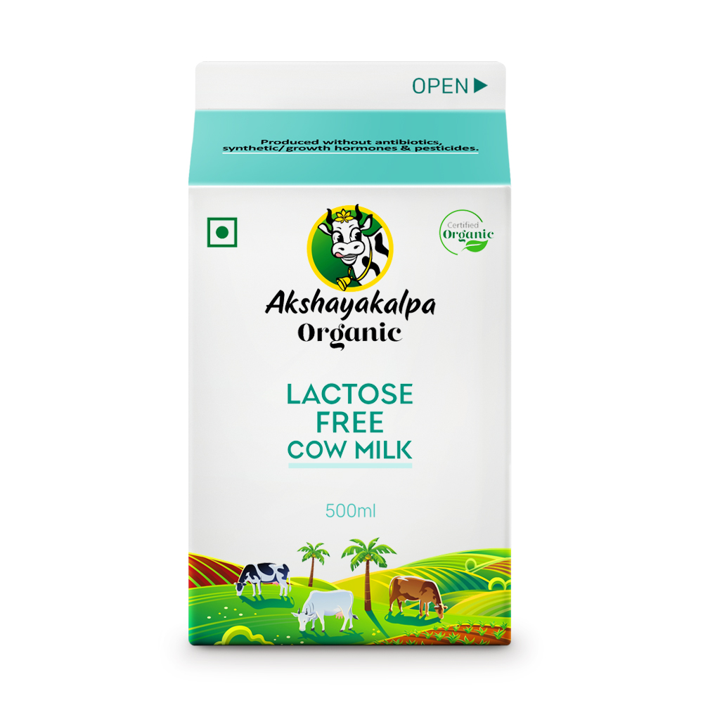 Akshayakalpa - Lactose Free Milk, 500 ml