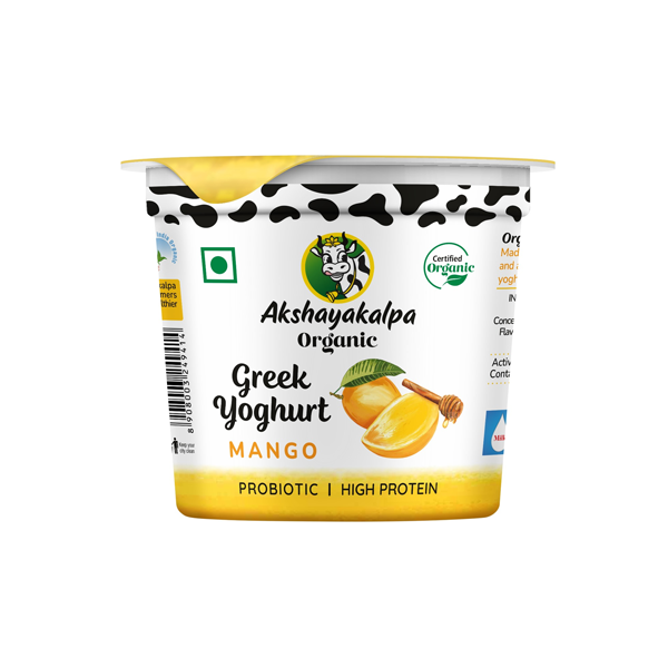 Akshayakalpa Organic Greek Yogurt - Mango