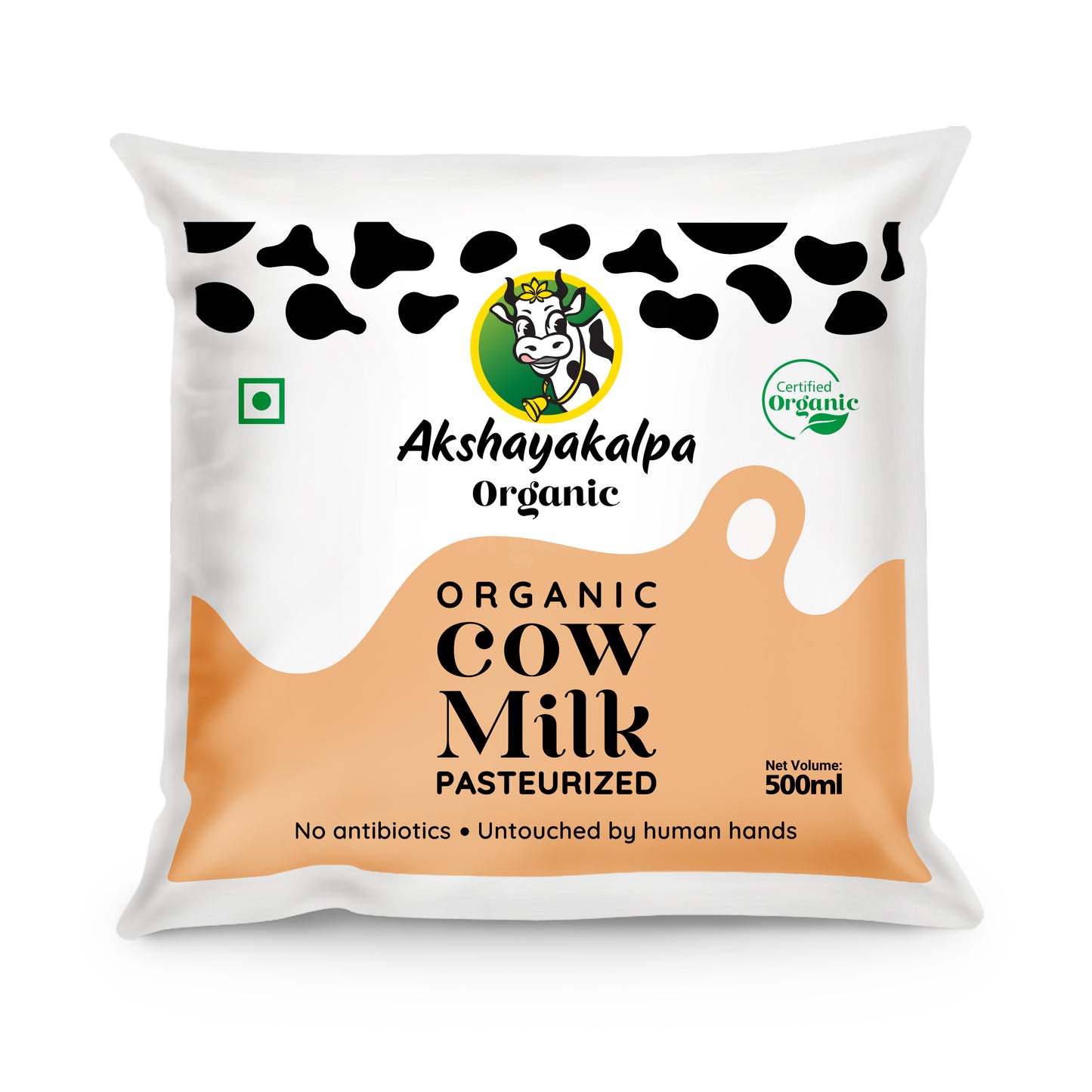 Akshayakalpa - Pasteurized Cow Milk, 500 ml