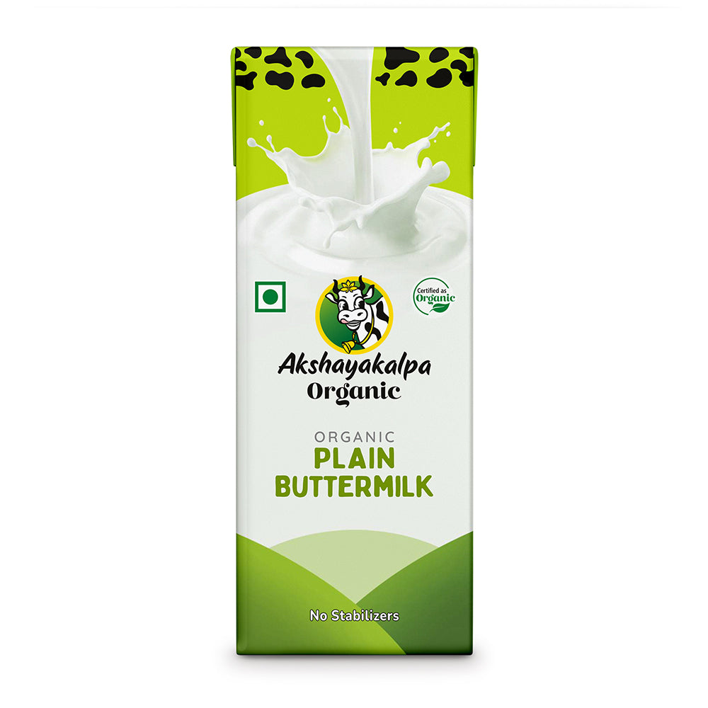 Akshayakalpa-Organic Buttermilk Plain - UHT
